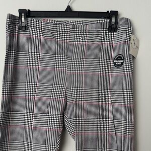 Arizona Jean Company Plaid Leggings with Pink Highlights